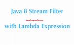 Java 8 Filter Array Using Lambda