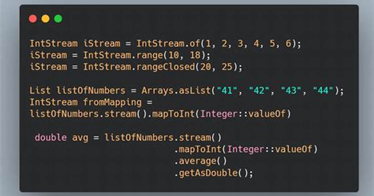 Java 8 Intstream for an Int Range?
