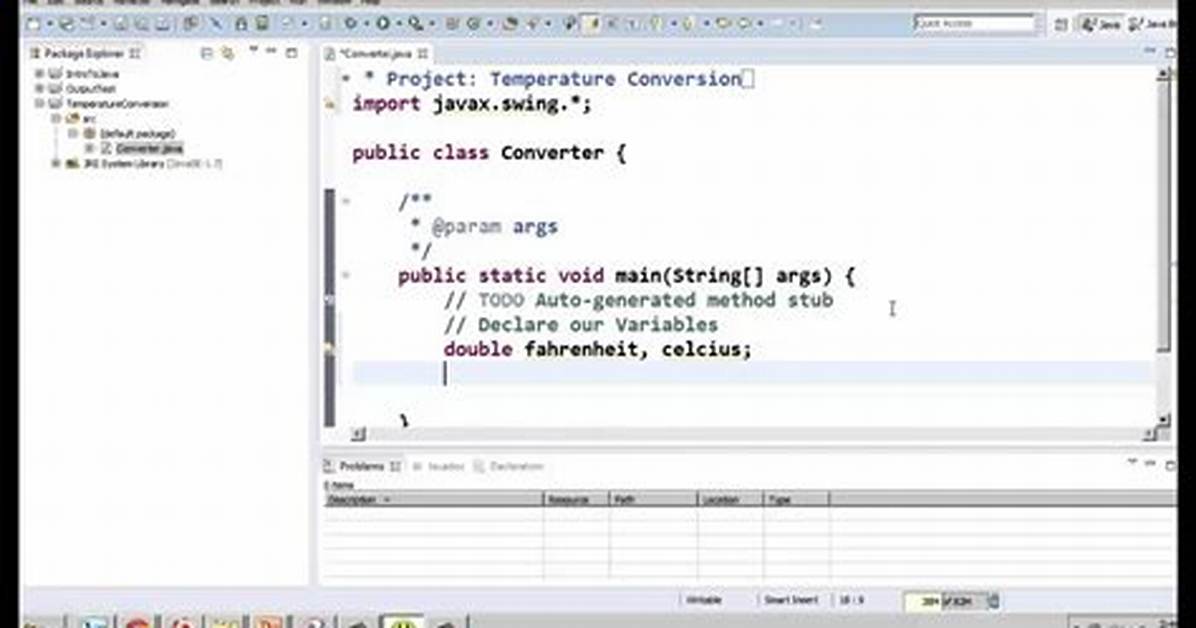Java Basic Accessor Methods for Temperature Converter