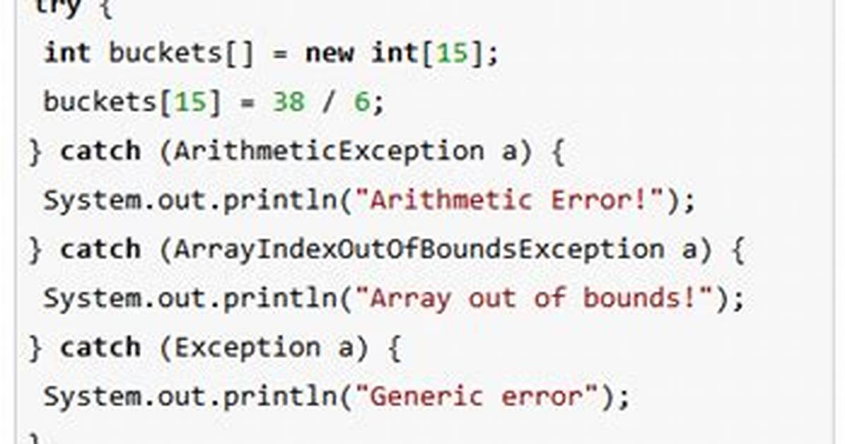 Java Catch Multiple Exceptions