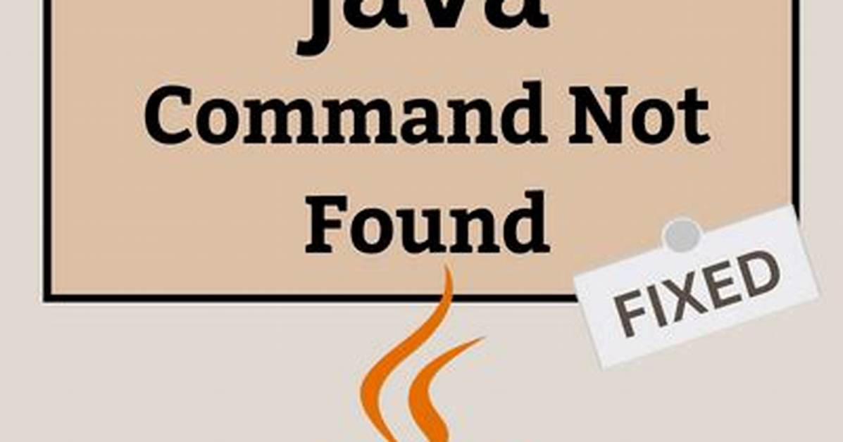 Java Command Not Found on Linux