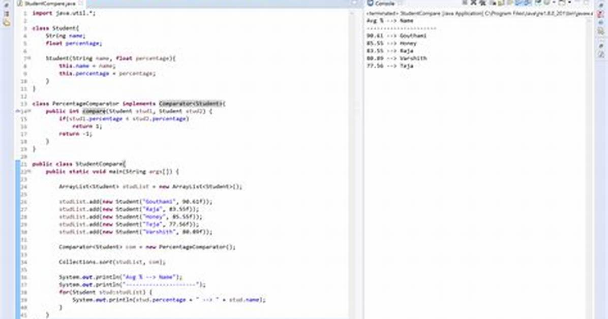 Java Comparator