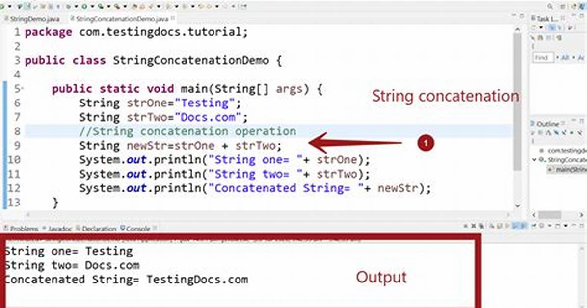 Java Concatenate Strings