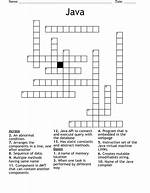 Java Crossword Puzzle
