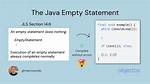 Java Do Nothing