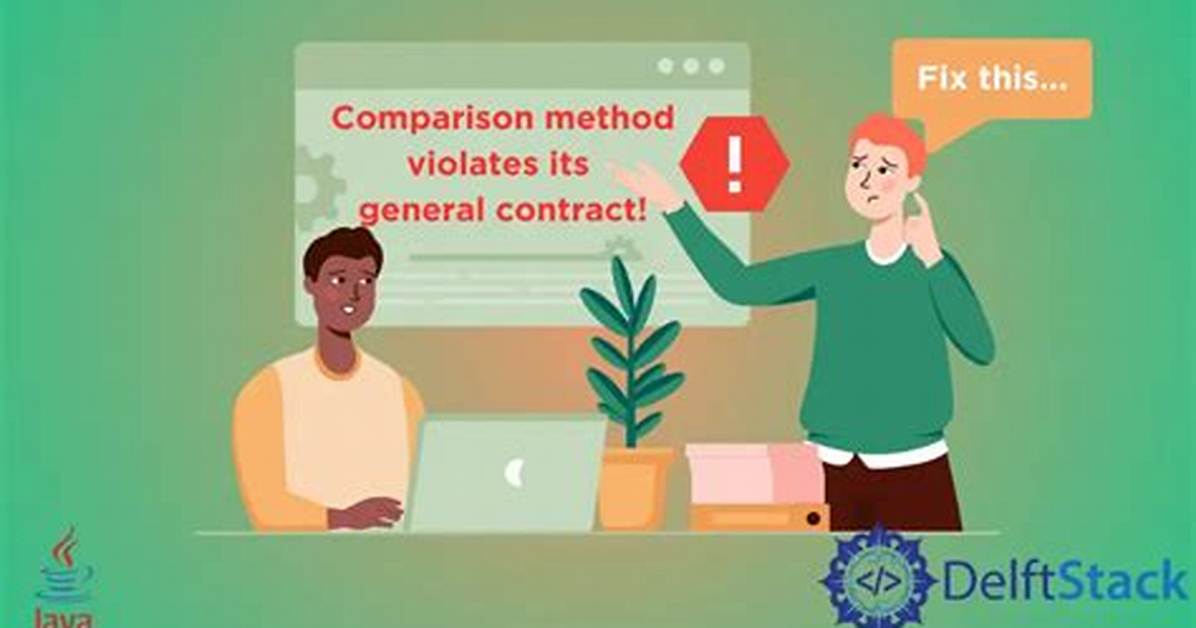 Java Error: Comparison Method Violates Its General Contract