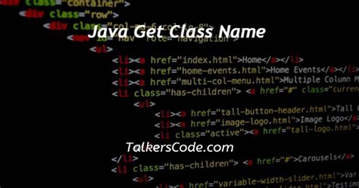 Java - Get the Current Class Name?