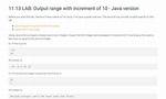 Java Help - Output Range with Increment of 5