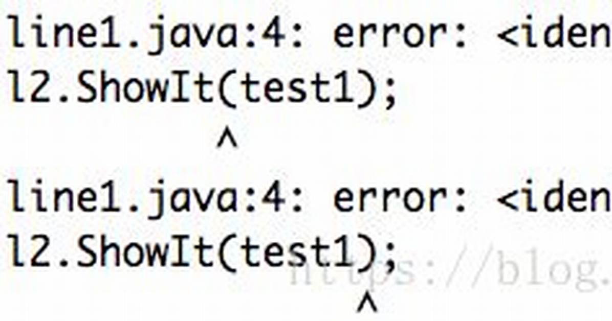 Java: Identifier Expected