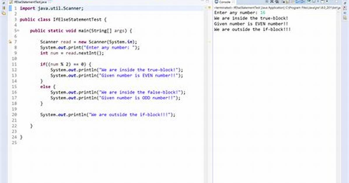 Java If Statement