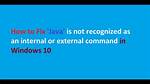 'Java' Is Not Recognized as an Internal or External Command