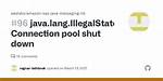 Java. Lang. Illegalstateexception: Connection Pool Shut Down