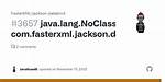 Java. Lang. Noclassdeffounderror: Com/Fasterxml/Jackson/Databind/Exc/Invaliddefinitionexception