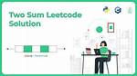 Java - Leetcode Two Sum Hashmap Solution