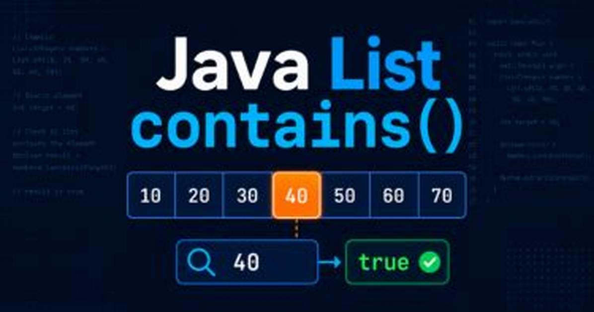Java List Contains