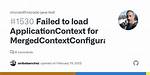 Java Project: Failed to Load Applicationcontext