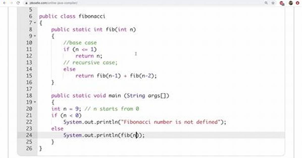 Java Recursive Fibonacci Sequence