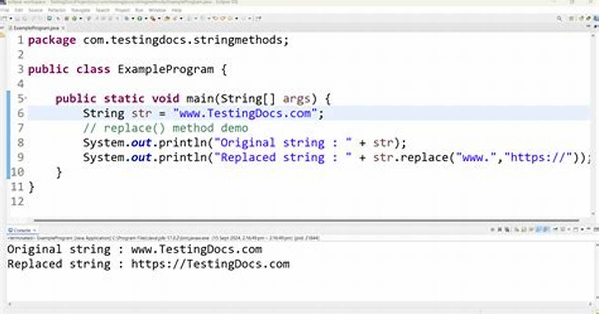 Java Replace