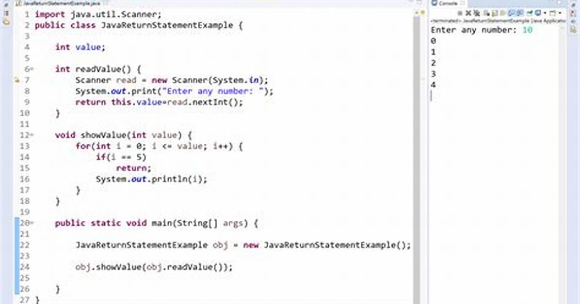 Java Return