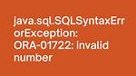 Java. Sql. Sqlsyntaxerrorexception: Ora-01745: Invalid Host/Bind Variable Name in Managed Bean
