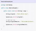 Java String New Line