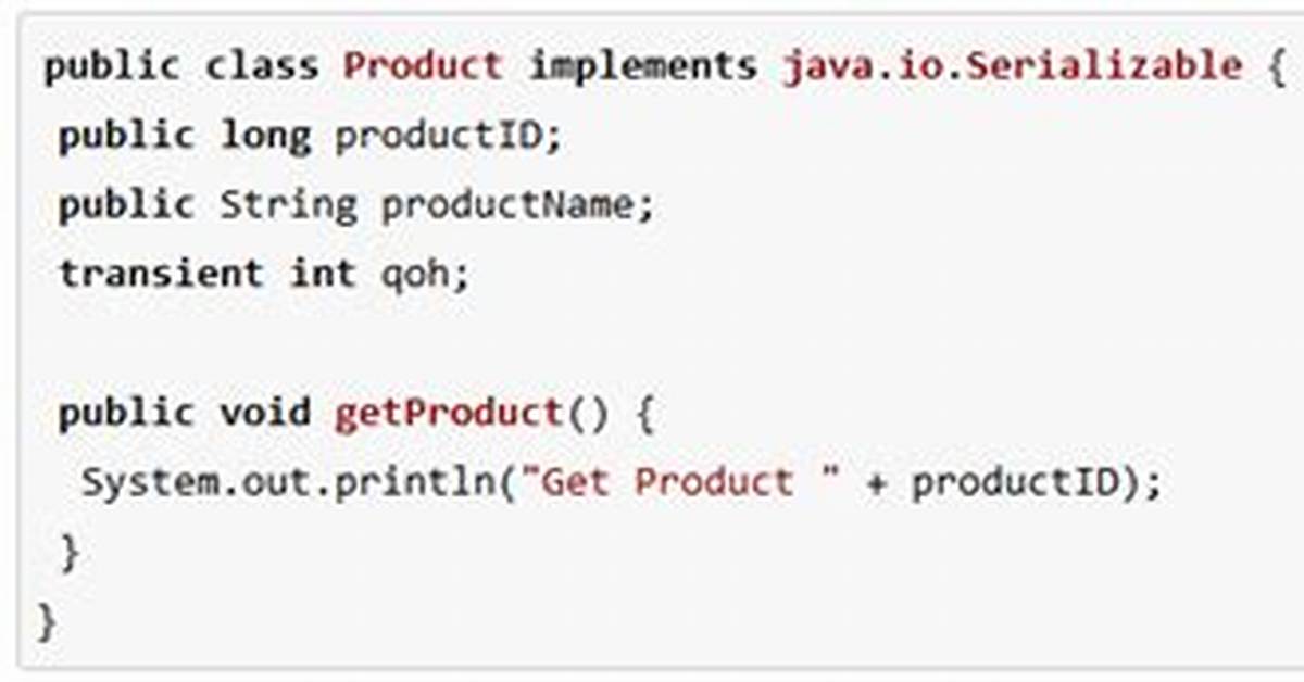 Java Transient