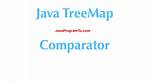 Java Treemap Comparator