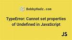 Javascript - Cannot Set Property of Undefined