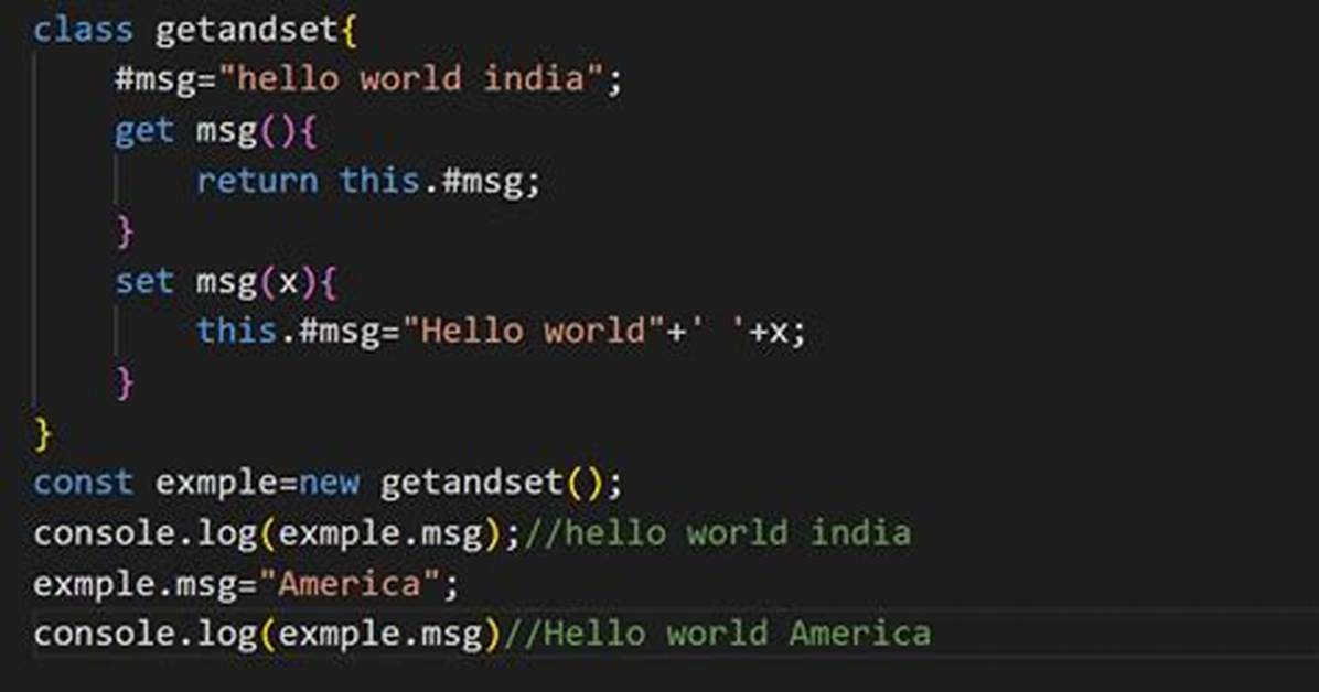 Javascript Class Getter/Setter