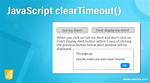 Javascript clearTimeout Not Working