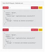 Javascript: Fetch Delete and Put Requests