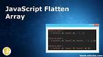Javascript Flatten Array