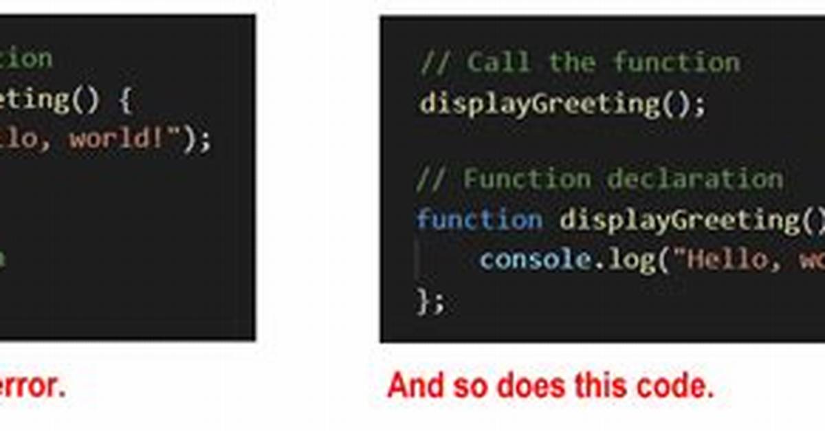 Javascript Function Declaration