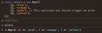 Javascript Map Has Duplicate Keys