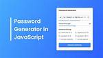 Javascript Password Generator