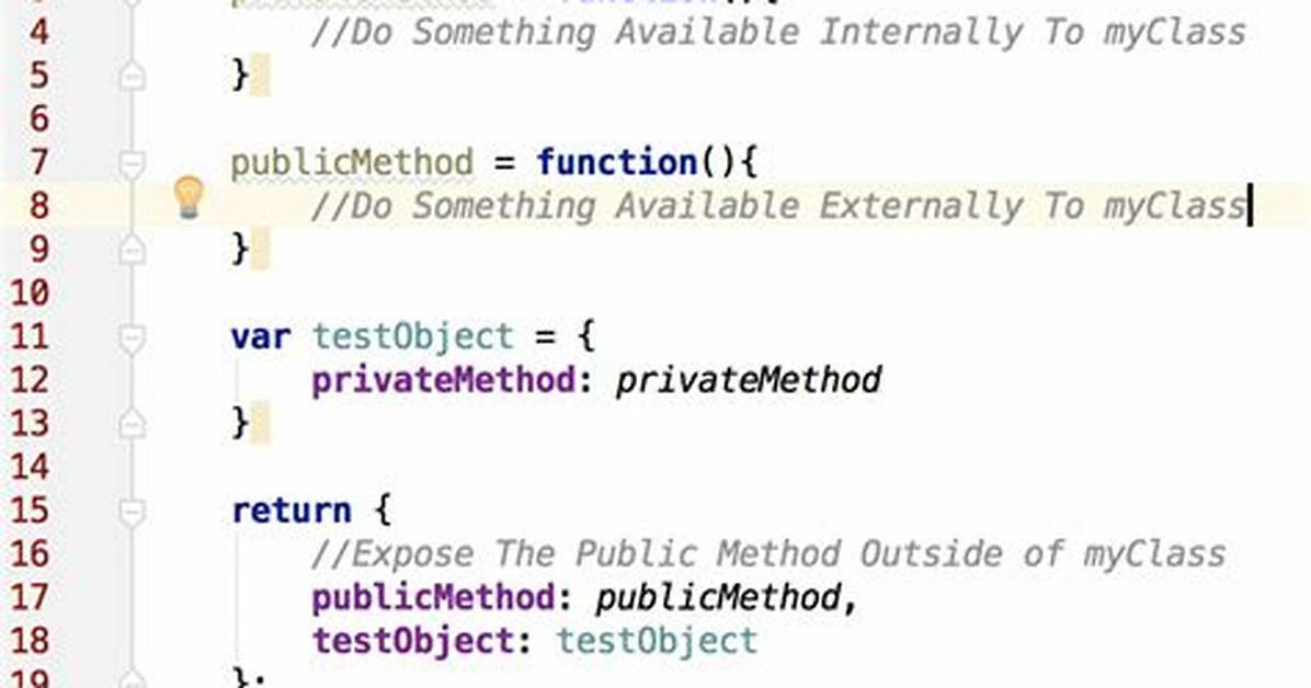 Javascript Private Methods