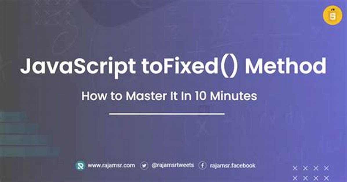 Javascript toFixed Function