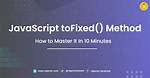 Javascript toFixed Function