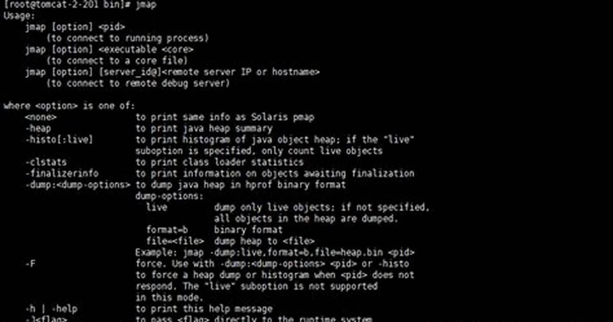 Jmap Command Not Found