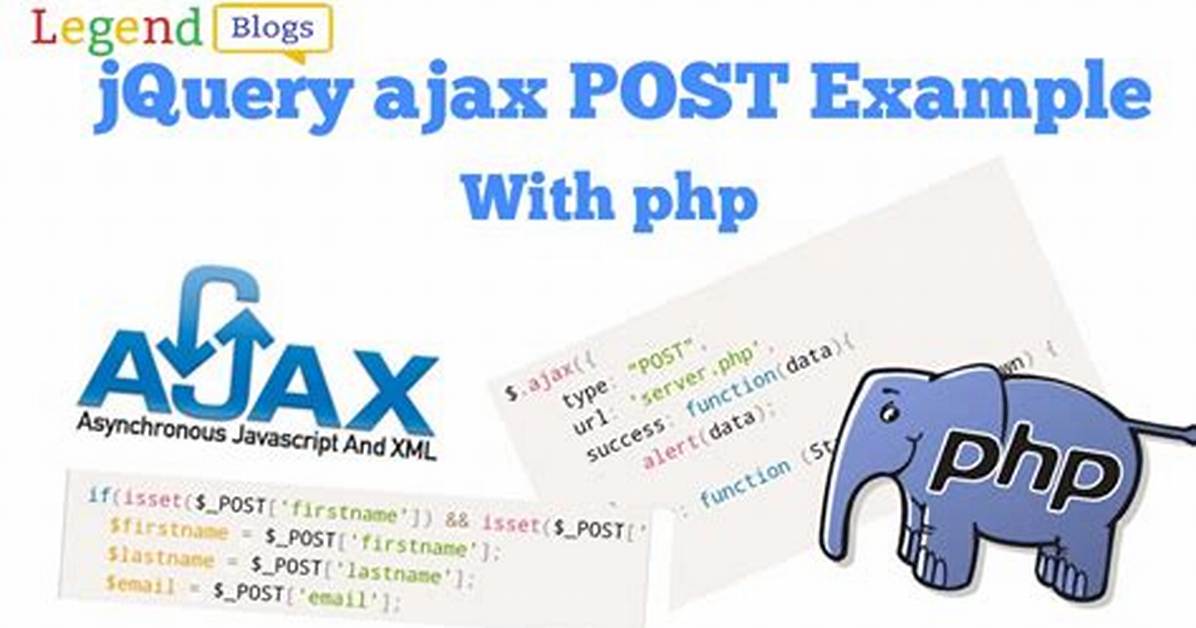 JQuery Ajax Post Example with Php