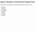 JQuery Checkbox Checked State Changed Event