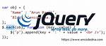 Jquery $. Each() for Objects