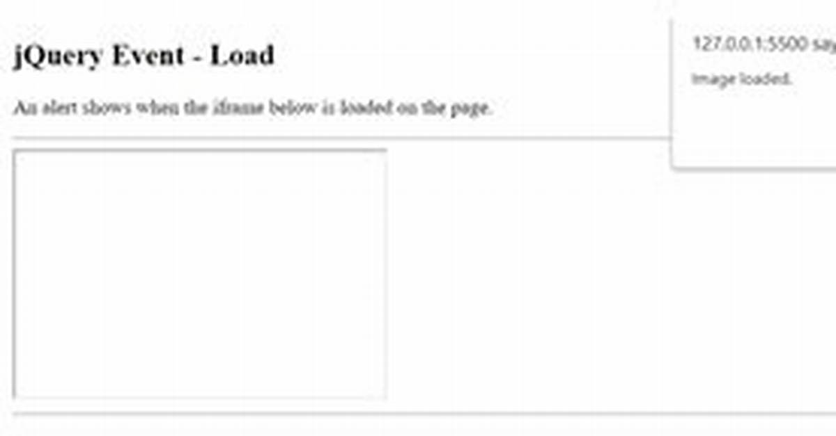 JQuery Iframe Load() Event?