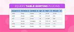 JQuery Table Sort