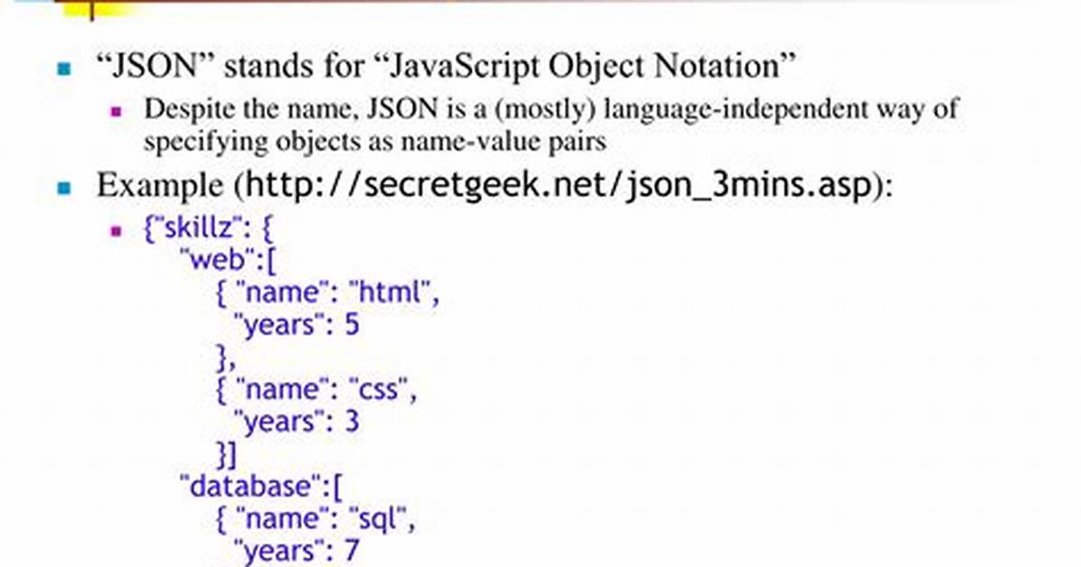 Json Stands For