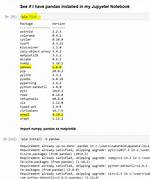 Jupyter Python3 Notebook Cannot Recognize Pandas