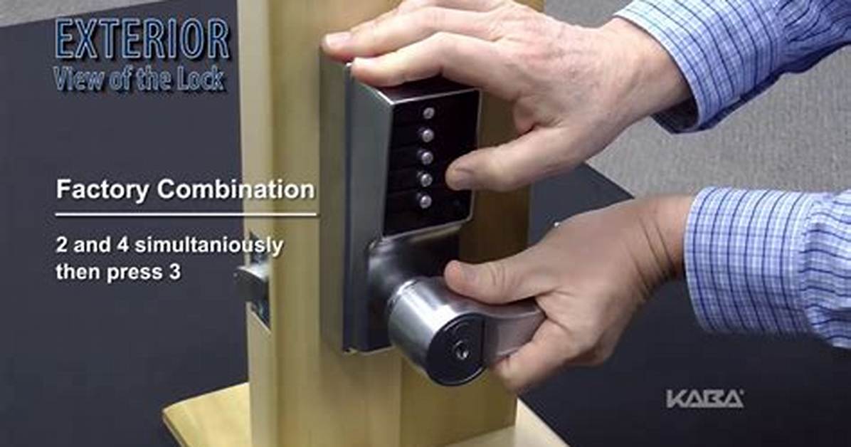 Kaba Lock Reset