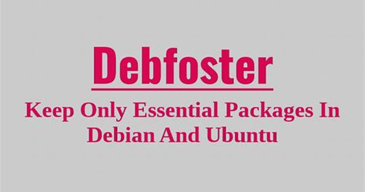 Keep Only Essential Packages