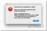 Kernel Driver Not Installed (Rc=-1908) on Fedora 32