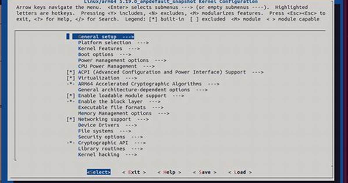 Kernel - Make Menuconfig Error